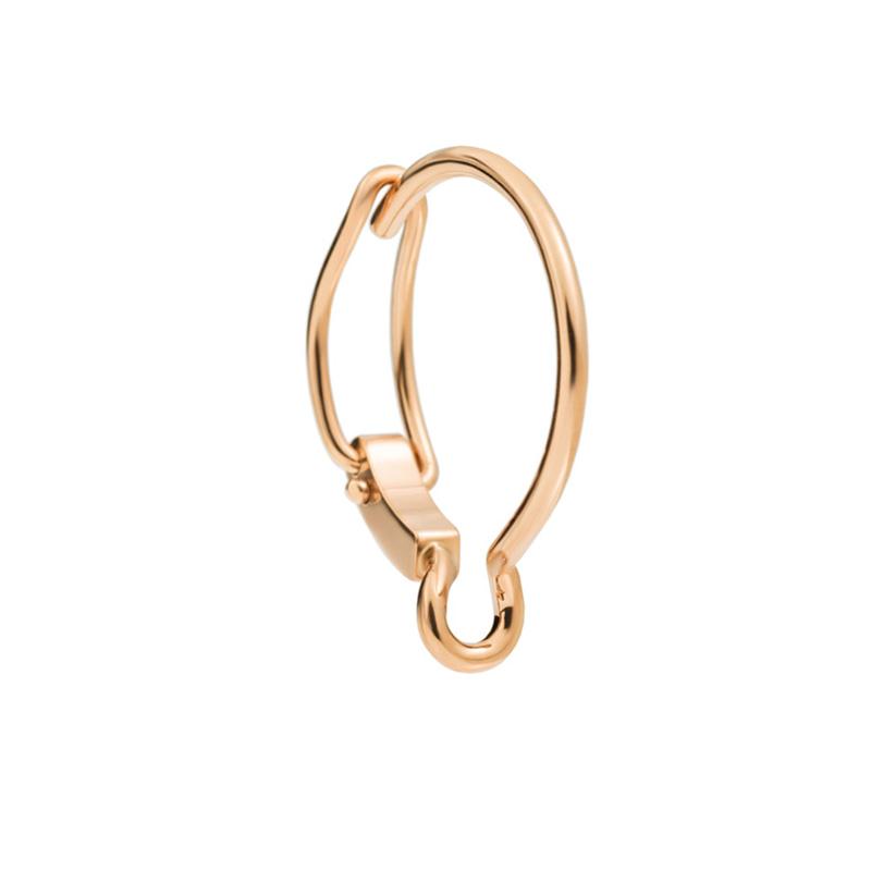 Orecchino a cerchio piccolo in oro rosa - Dodo