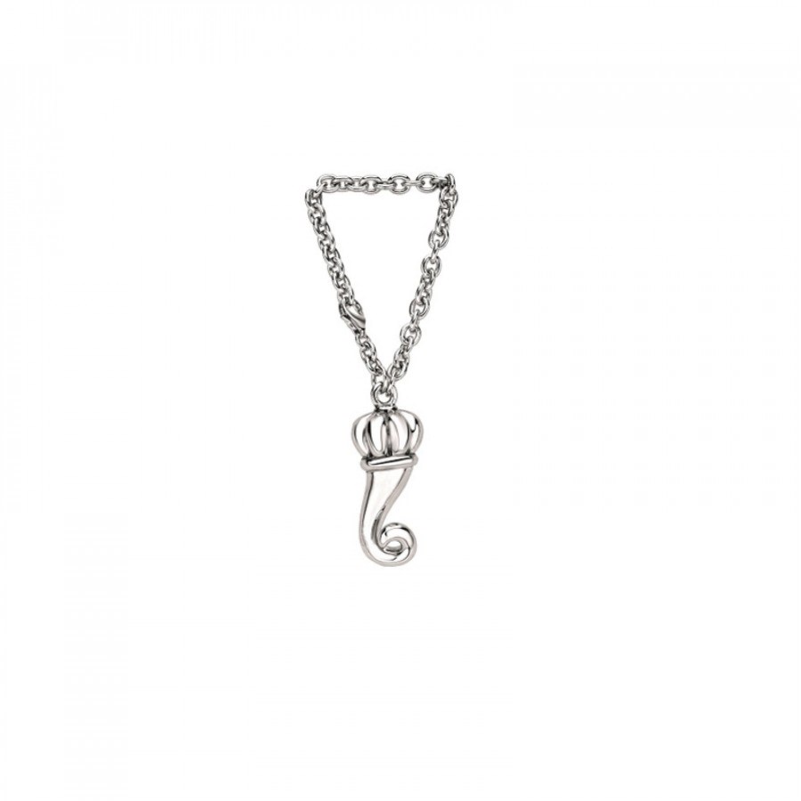 Portachiavi medio Corno argento