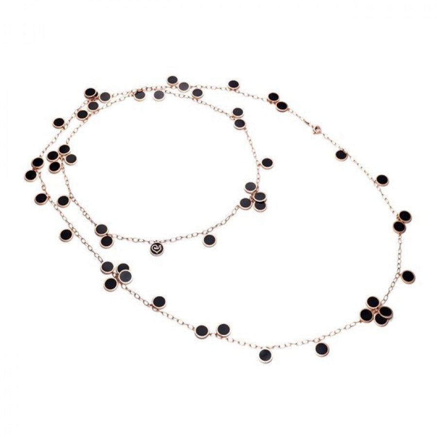 COLLANA LUNGA ORO E SMALTO