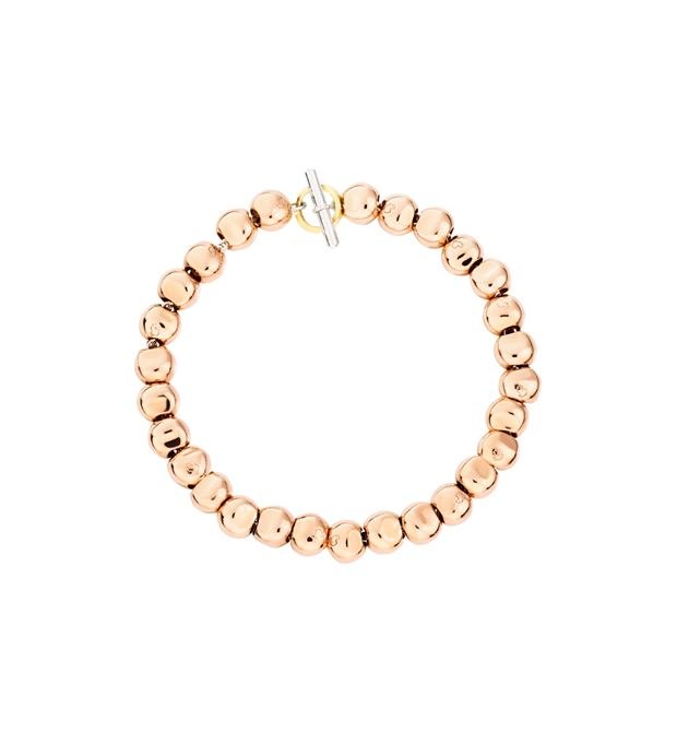 Bracciale pepita oro rosa 9 kt