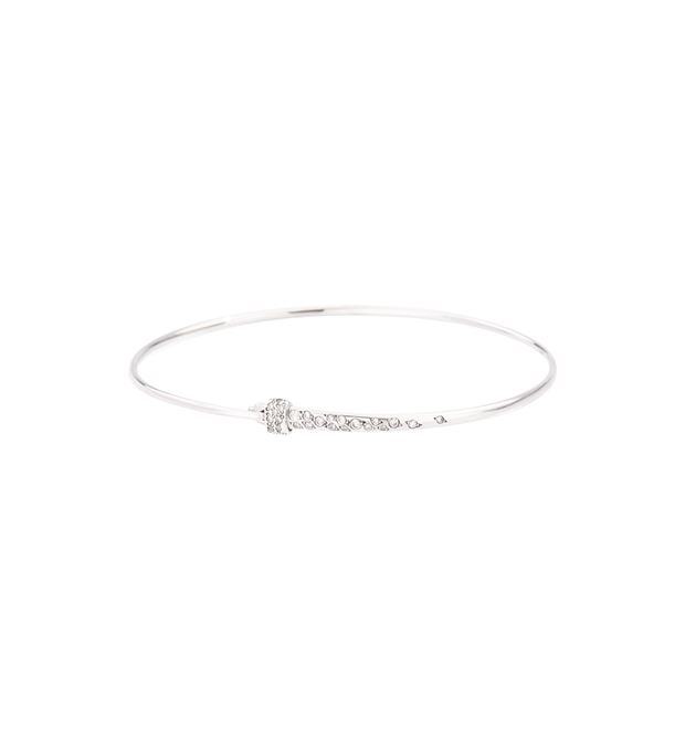 Bracciale Bangle oro bianco e diamanti