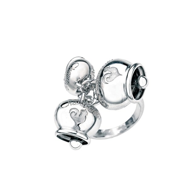 Anello con tre Campanelle in argento