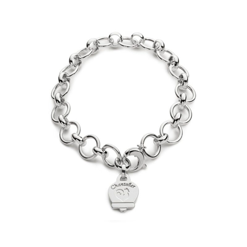 Bracciale multicharms in argento lucido