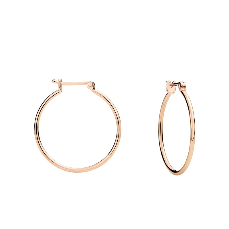 Orecchini a cerchio piccoli oro rosa - Dodo