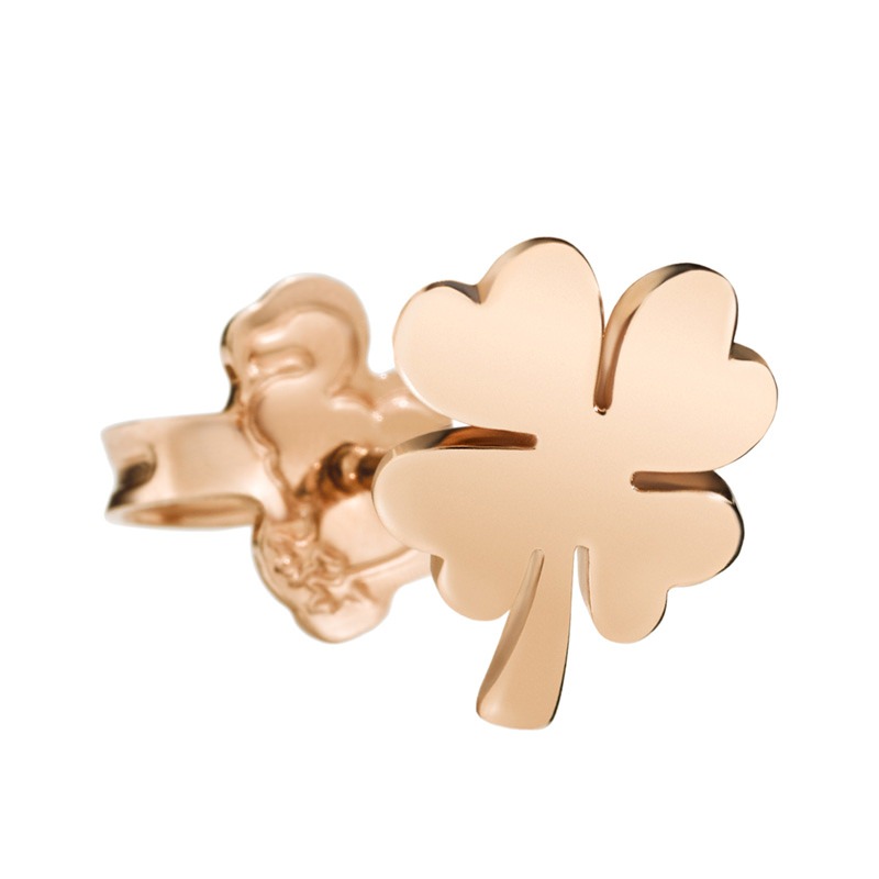 Orecchino quadrifoglio in oro rosa - Dodo
