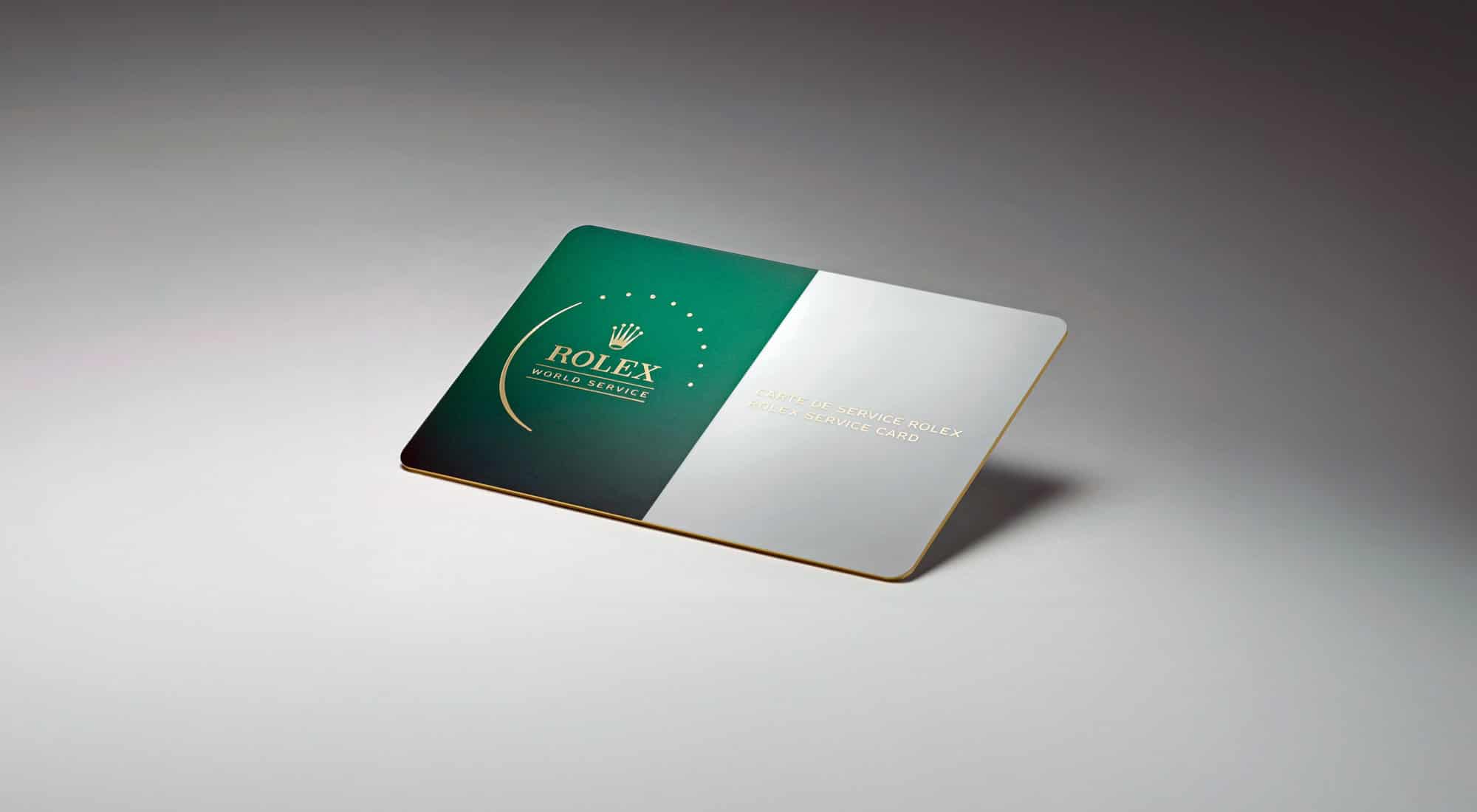 rolex servicing rolex service card front v2 landscape